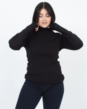 Black Turtleneck Top
