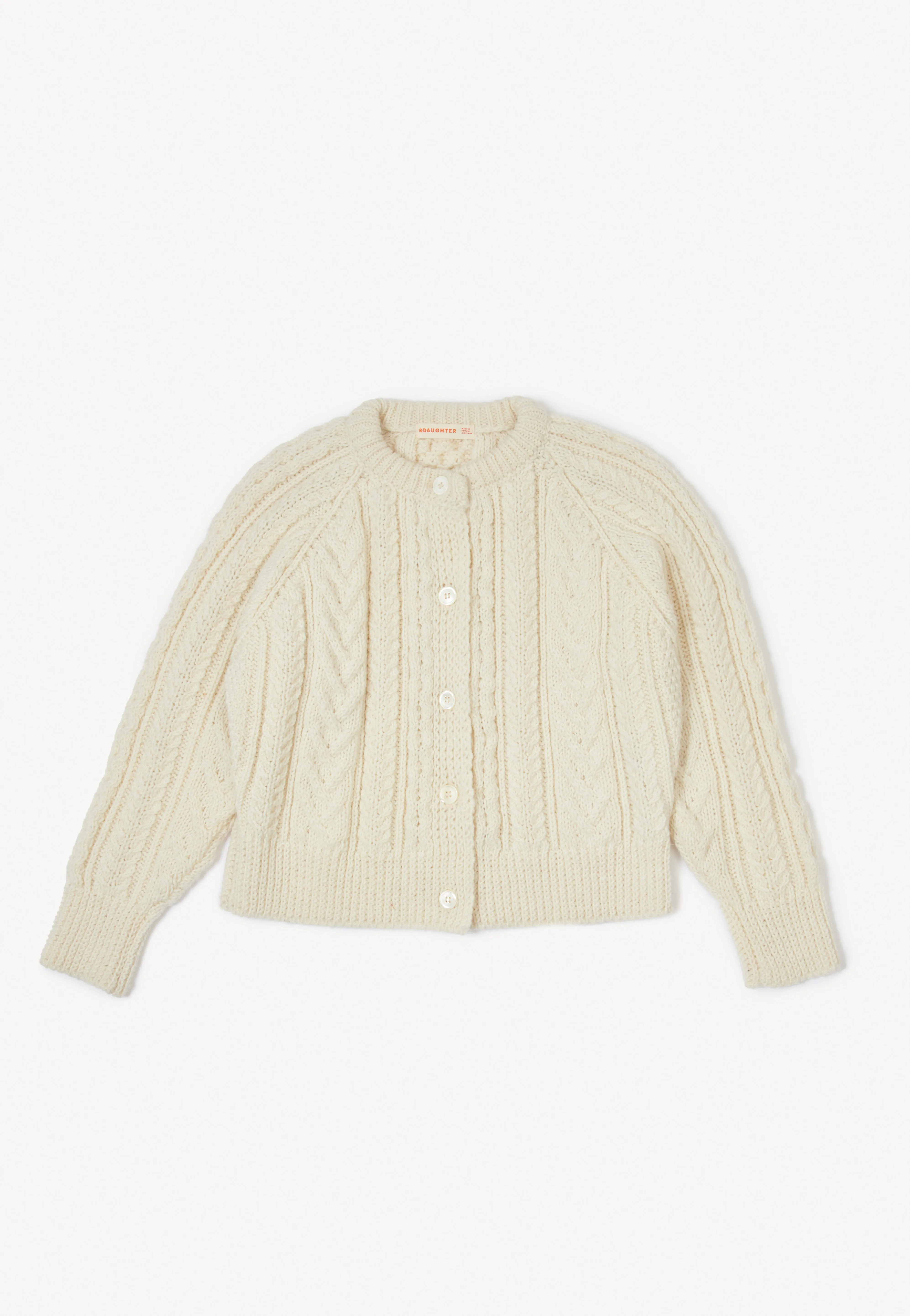 Eske Aran Cardigan in Natural