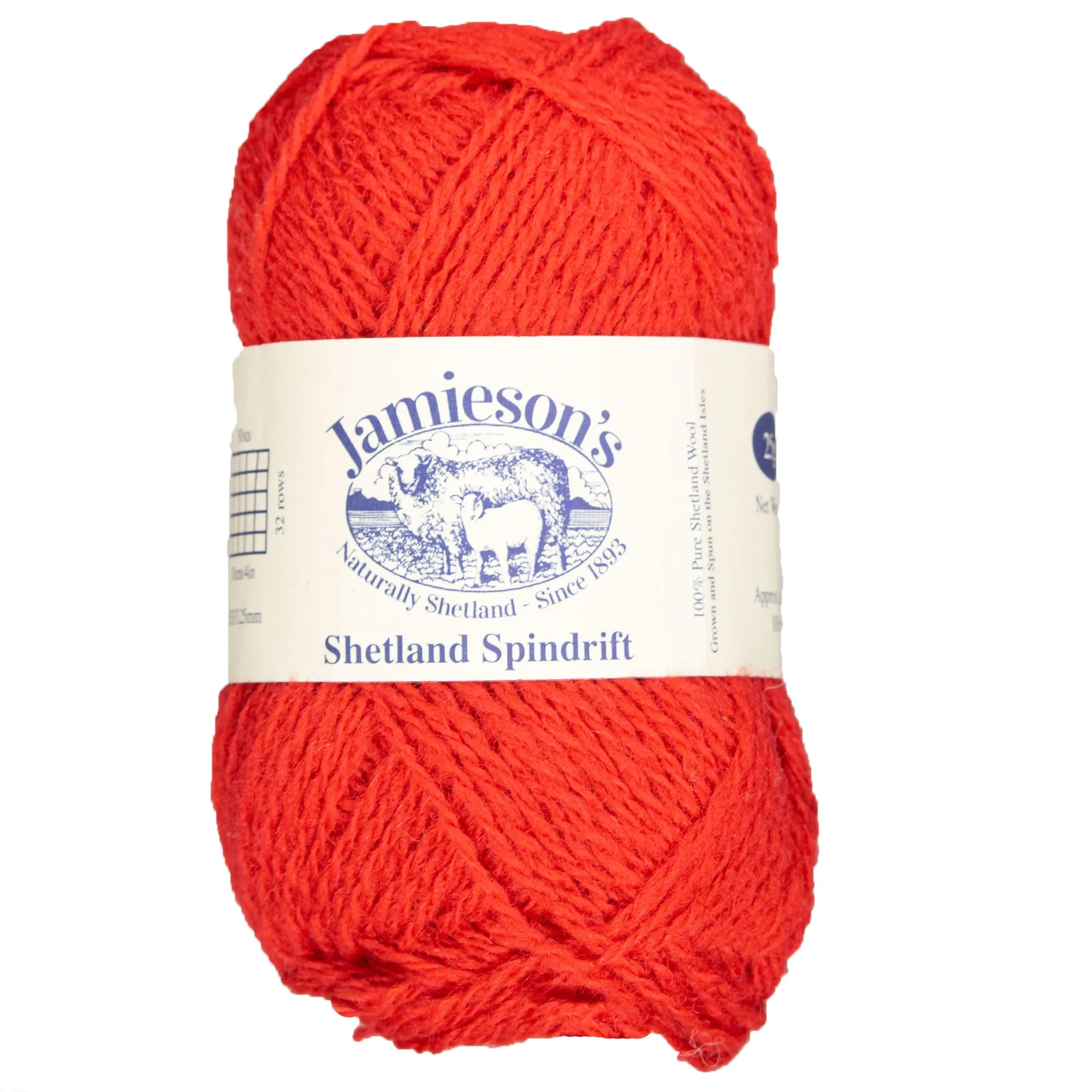 Jamieson's of Shetland Spindrift Yarn - 500 Scarlet