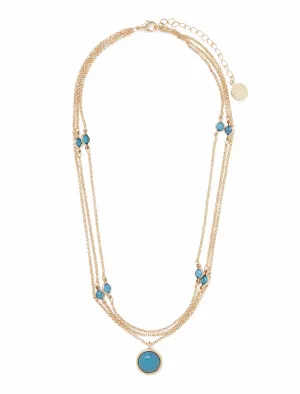 Ola Multi Strand Pendant Necklace