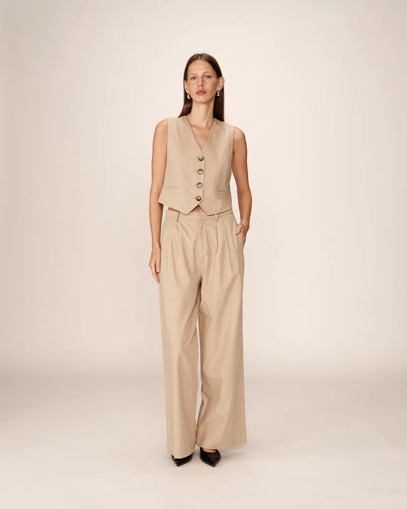 Penn Waistcoat Beige