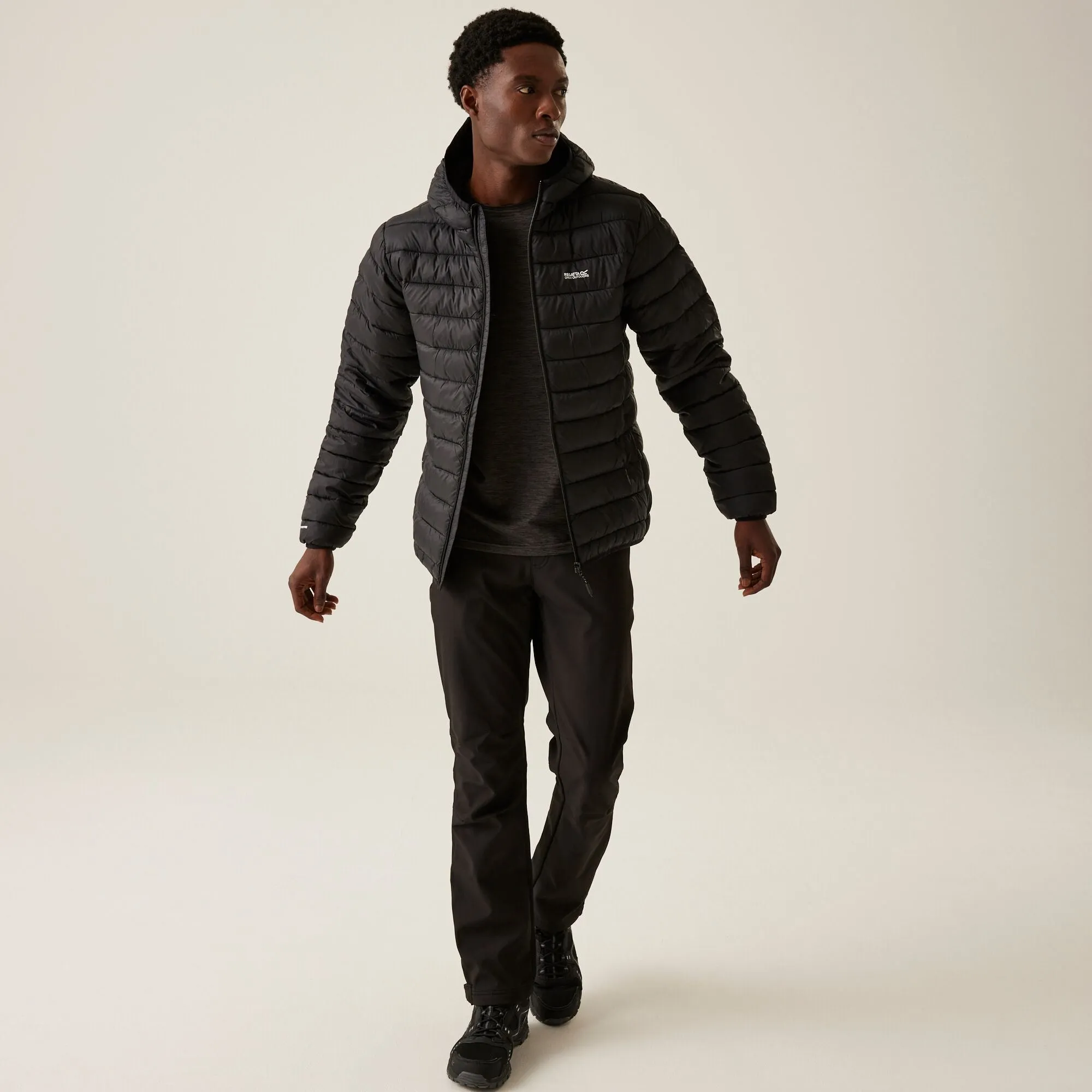 Regatta Men's Hooded Marizion Baffled Jacket Black
