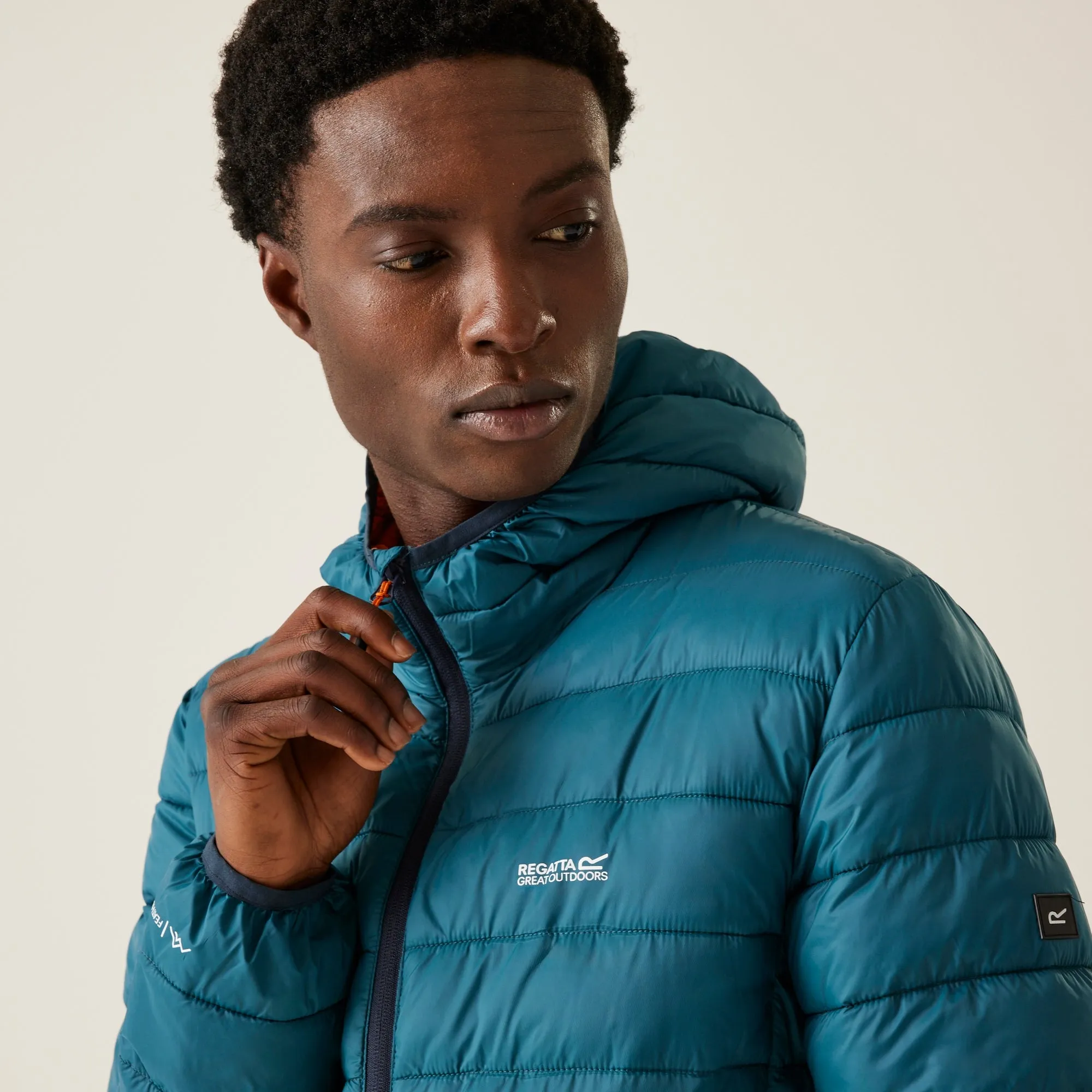 Regatta Men's Hooded Marizion Baffled Jacket Moroccan Blue Fox