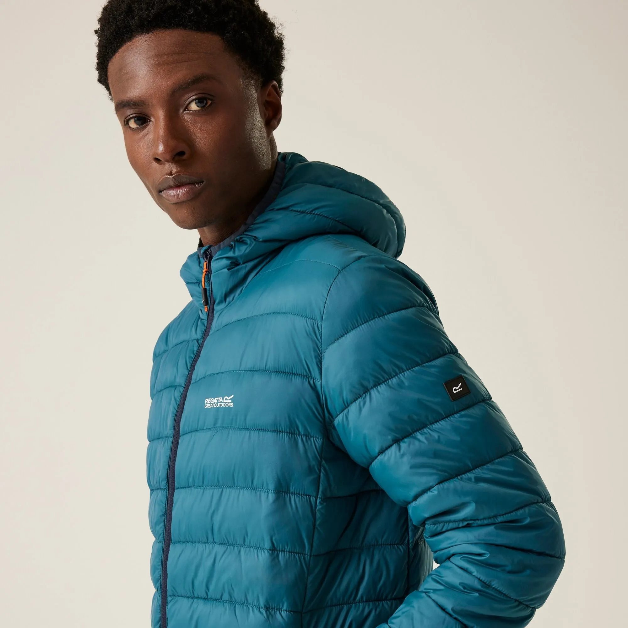 Regatta Men's Hooded Marizion Baffled Jacket Moroccan Blue Fox