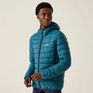 Regatta Men's Hooded Marizion Baffled Jacket Moroccan Blue Fox
