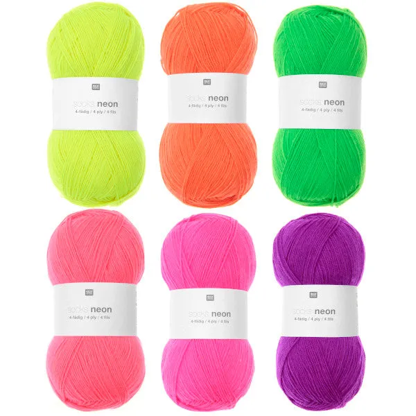 Rico Socks Neon 4-ply